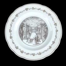 Vintage Wedgwood Etruria Brown Transferware Plate European Baroque Garde... - £17.47 GBP