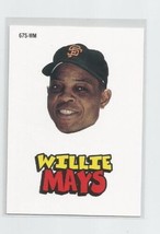 Willie Mays (San Francisco Giants) 2012 Topps Archives 1967 Sticker Card #67S-WM - £3.90 GBP