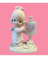 Precious Moments "Loving You Dear Valentine" Figurine - $22.13