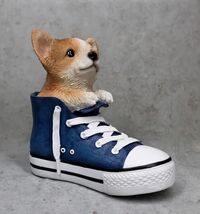 Ebros Lifelike Taco Chihuahua Puppy Dog in Sneaker Shoe Figurine 6.75&quot;H - $48.79 CAD