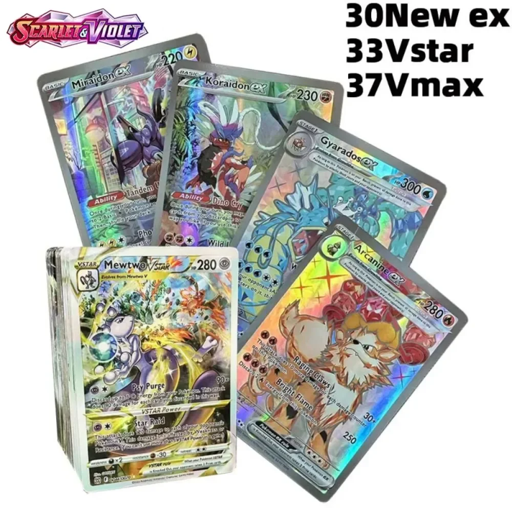NEW 100pcs Pokemon Scarlet &amp; Violet Full Flash Card 100Ex 33Vstar 100Vma... - £14.22 GBP