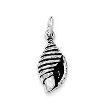 NEW Sterling Silver Antiqued Spiral Shell Pendant - £23.89 GBP