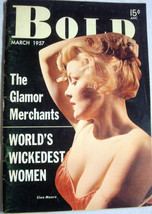 Bold Magazine March, 1957 Cleo Moore, Abbe Lane, Rita Moreno, Marla English - £15.97 GBP