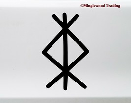 Protection Bindrune Vinyl Sticker - Norse Viking Protective Symbol - Die... - £3.93 GBP+