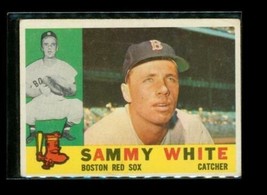 Vintage 1960 Topps Baseball Trading Card #203 Sammy White Boston Red Sox Catcher - £6.92 GBP