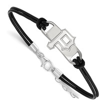 SS  Pittsburgh Pirates Small Center Leather Bracelet - £64.31 GBP