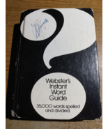 Webster&#39;s Instant Word Guide - Hardcover By Webster&#39;s - GOOD - $2.04 CAD