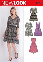 New Look Sewing Pattern 6370 Dress Misses Size 8-18 - $8.96