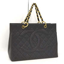 Chanel Chain Gst Tote Bag Matelasse Caviar Skin Black - £3,046.61 GBP