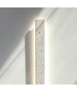 Magna Linea | large designer linear wall-mounted sconce - white concrete - $430.00