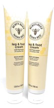 Burt&#39;s Bees Mama Bee with Oil, Leg &amp; Foot Cream Peppermint 3.38 Fl Oz (Pack of 2 - £32.69 GBP