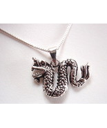 Dragon Pendant Chinese Style 925 Sterling Silver Corona Sun Jewelry - £19.41 GBP