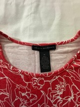 Grace Elements Women's Red & White Floral Top Blouse  Size XL image 4