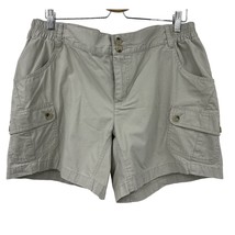 Columbia khaki shorts Large 12 / 14 womens cargo style bottoms  - £22.09 GBP