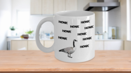 Fowl Mouthed Bird Mug Canada Goose White Coffee Cup Funny Honk Potty Mouth Bad W - £14.42 GBP+