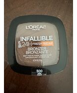 L&#39;Oreal Paris Infallible 24H Fresh Wear Bronzer 500 Dark Waterproof Lot - €6,17 EUR