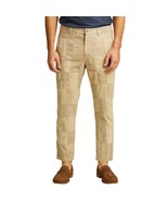 J. Crew Khaki Tan Patchwork Straight Leg Pants Men&#39;s Chinos size 33 x 31... - $70.51 CAD