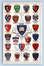 Arms Of The Colleges of Oxford University England UNP Chrome Postcard O4 - £3.91 GBP