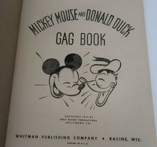 Vtg 1970's Walt Disney Gag Book repop of 30's Original Mickey Donald Ephemera - £15.79 GBP