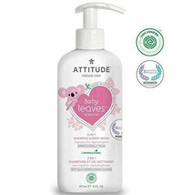 NEW ATTITUDE Baby Leaves Hypoallergenic 2in1 Shampoo &amp; Body Wash Fragrance Free - £17.70 GBP