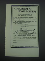 1930 John Hancock Mutual Life Insurance Company Ad - A Problem for Home Makers - $18.49