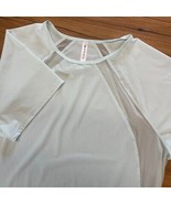 Athleta Size Small Breezy Relaxed Top Semi Sheer Lightweight SS Shirt Mi... - $29.40 CAD