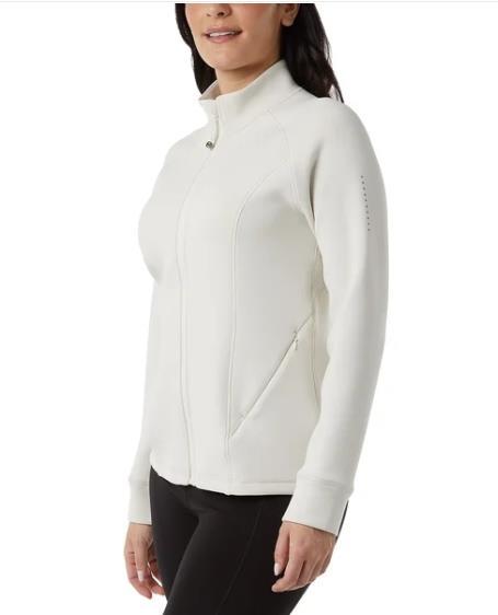 32 Degrees Womens Jacket Tan Full-Zip Pockets Stretch Active Workout Gym Soft Item image 2