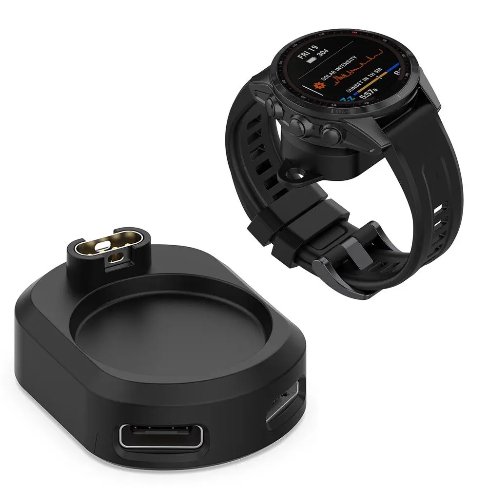 Sporting 2 in 1 Type C/Micro Dock Watch Charger Adapter For Garmin Fenix 7 6 5 7 - £23.51 GBP