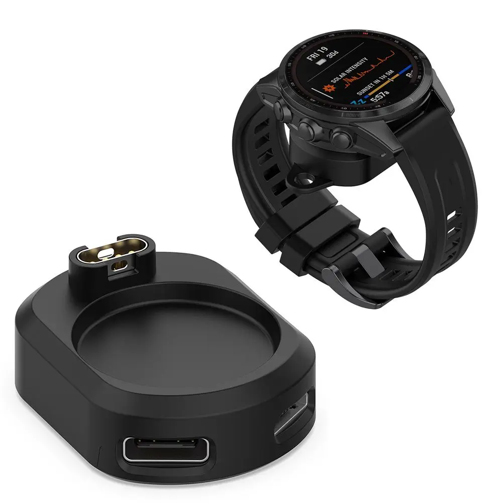 Sporting 2 in 1 Type C/Micro Dock Watch Charger Adapter For Garmin Fenix 7 6 5 7 - £23.87 GBP