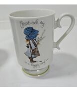 Holly Hobbie Pedestal Cup “Start Each Day In A Happy Way” Coffee Tea Mug - €10,29 EUR