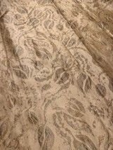 Custom Drapery Panels Silk? Pleated Lined Shimmery Beautiful Pattern Pair 85”L - £147.85 GBP