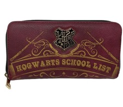 Hogwarts School List Zip Around Wallet Clutch - $14.24