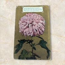 Get Well Postcard Purple Flower Antique 1911 Hilda Klassen Lehigh Kansas... - $24.37