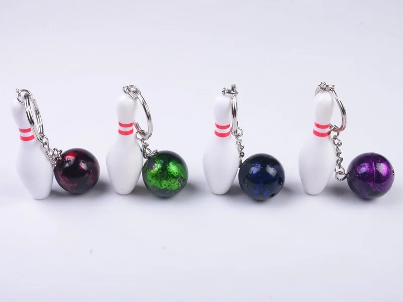 Sporting 10pcs New Design Mini Cute Keychain Aling Pin and Ball Keychain Key Rin - £42.50 GBP