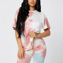 Multi-color Tie Dye Shorts Set (Ladies Large 12-14) - $19.99
