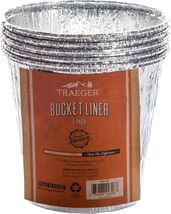 Pack of 5 Traeger Grease Bucket Liner Aluminum Foil Wood Pellet Grill Ac... - $31.06 CAD