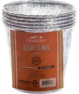 Pack of 5 Traeger Grease Bucket Liner Aluminum Foil Wood Pellet Grill Ac... - €18,82 EUR