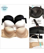 Youmita Satin Push up Removable Strap Silicone on Band &amp; Cup 3Hook Strap... - $18.80+