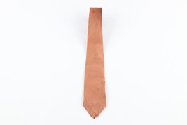 Vintage 50s Rockabilly Thrashed Silk Polka Dot Diamond Neck Tie Dress Ti... - $19.75
