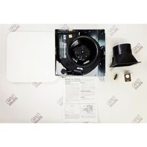 Broan AE80K 80 CFM 0.8 Sone Ceiling or Wall Mounted Exhaust Fan - White - $58.90