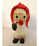 Vintage Kurt Adler Wooden Bearded Gnome Elf Christmas Ornament Glasses P... - $9.46