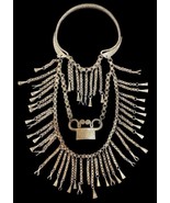 Antique Hmong Miao Silver Xauv Spirit Lock Necklace - $6,500.00