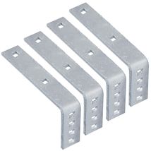 4 Pack L Shaped Fender Bracket for Boat Trailer, Galvanized Steel Metal ... - $31.97
