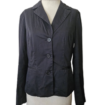 Black Fitted Blazer Jacket Size 10 - £19.78 GBP