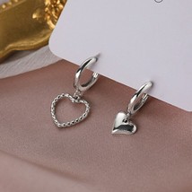 FOXANRY Prevent Allergy Silver Color Vintage Earrings Trendy Elegant Simple LOVE - £10.46 GBP