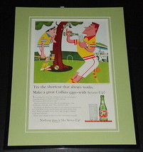 1959 7 Seven Up Collins 11x14 Framed ORIGINAL Vintage Advertisement - £38.75 GBP