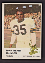 1961 Fleer #118 John Henry Johnson Steelers EX+ - $10.75