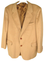 Sergio Valente Mens Vintage Suit Blazer Tan Camel Jacket 42  - £15.56 GBP