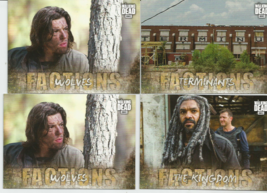 2018 Topps Amc Walking Dead Road To Alexandria Lot Of 4 &quot;Factions&quot; Insert Cards - £5.33 GBP