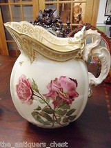 Antique Powell, Bishop &amp; Stonier Oriental Ivory Ceramic Wash Jug /Pitche... - £194.69 GBP